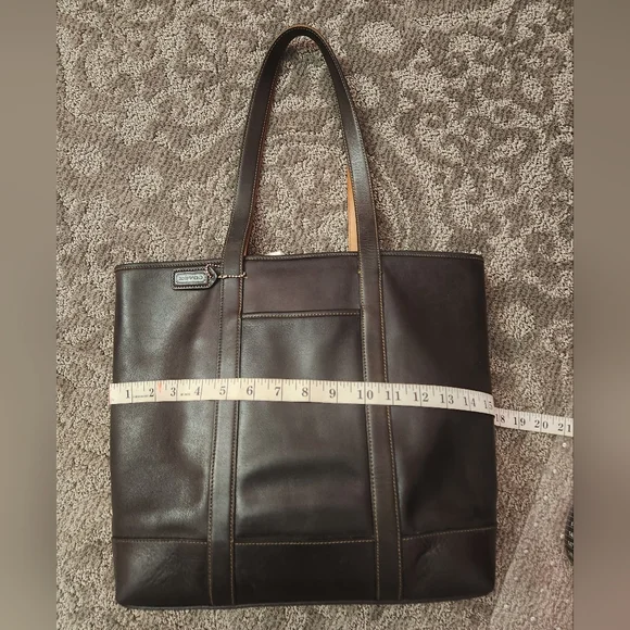 Vintage Coach Leather Tote A3S-5188 - Picture 3 of 9